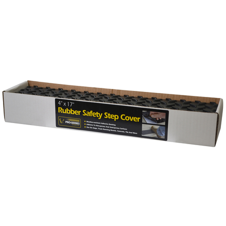 Pro-Series Adhesive Rubber Step Cover, 4" x 17" RSSTEPBOX